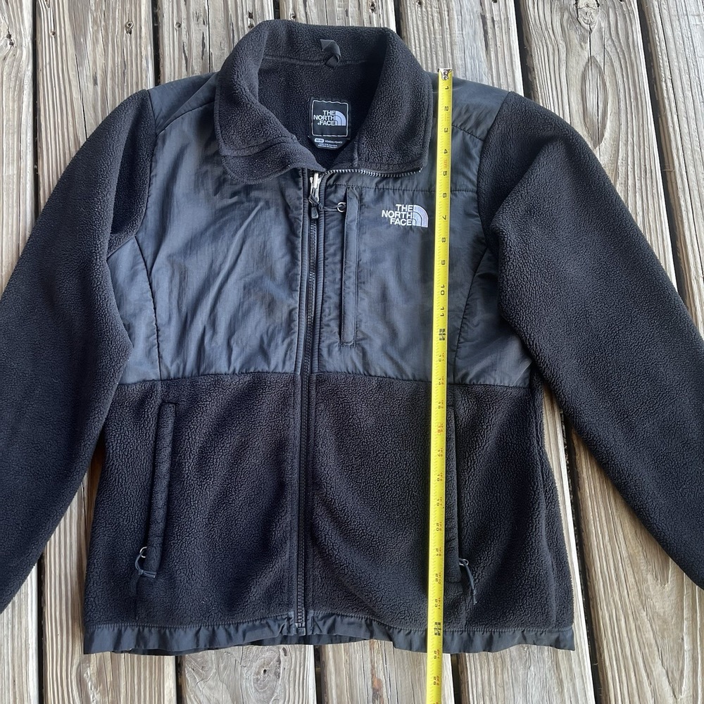 North Face Polartec Denali Women's Medium Black Full Zip Jacket FLAW - Picture 11 of 13